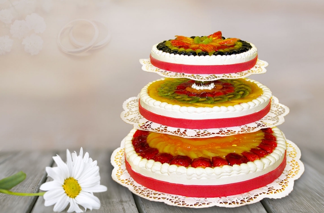 fruchtige Hochzeitstorte